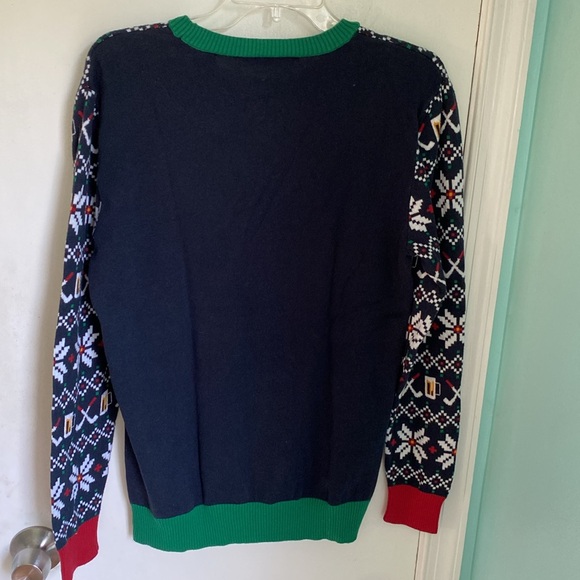 Travis Mathew golf sucks Beer ugly Christmas sweater GUC - Picture 2 of 4